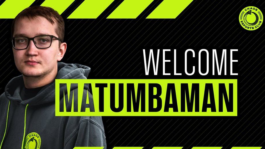 Dota 2: Chaos E.C. Officially Welcome MATUMBAMAN