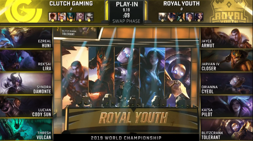 LoL Worlds 2019 Play In Knockout CG RYL Game 3