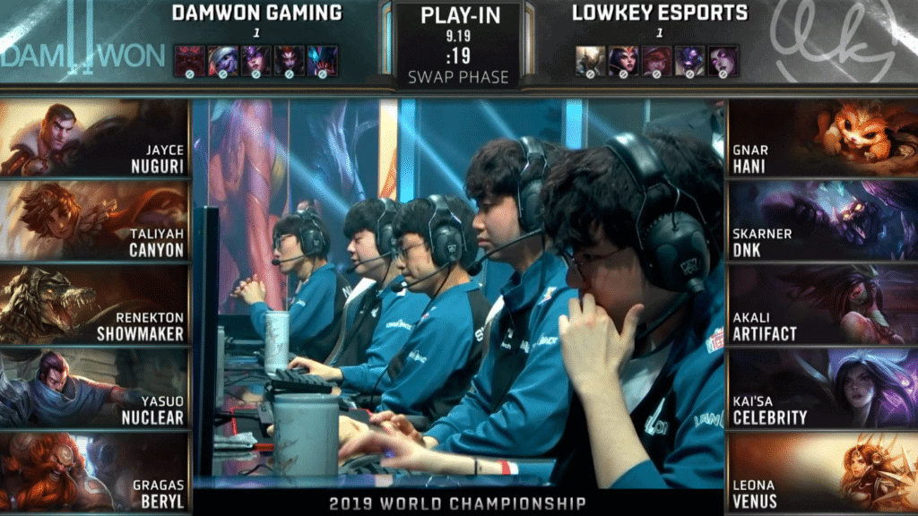 LoL Worlds 2019 Play In Knockout LK DWG Game 3