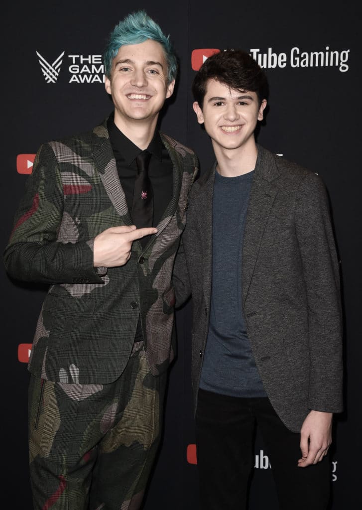Ninja and Bugha on the red carpet at The Game Awards 2019