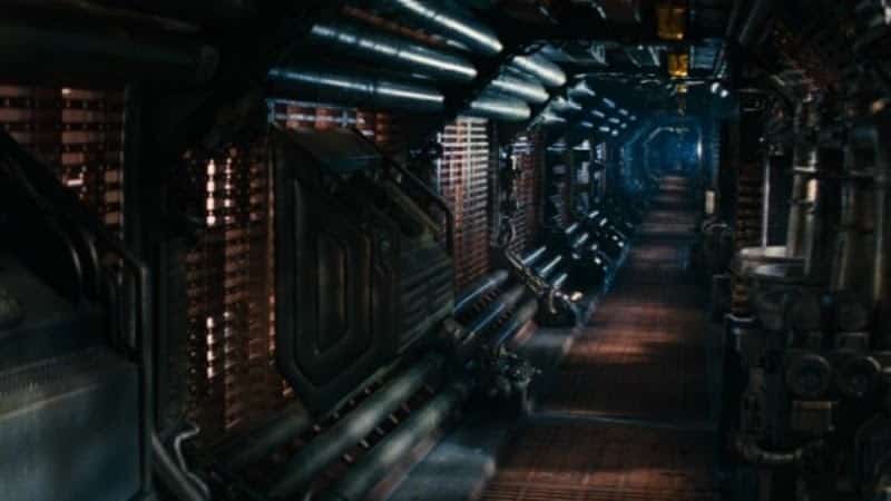 An image of the Nostromo, the ill-fated space vessel in Ridley Scott's Alien's.