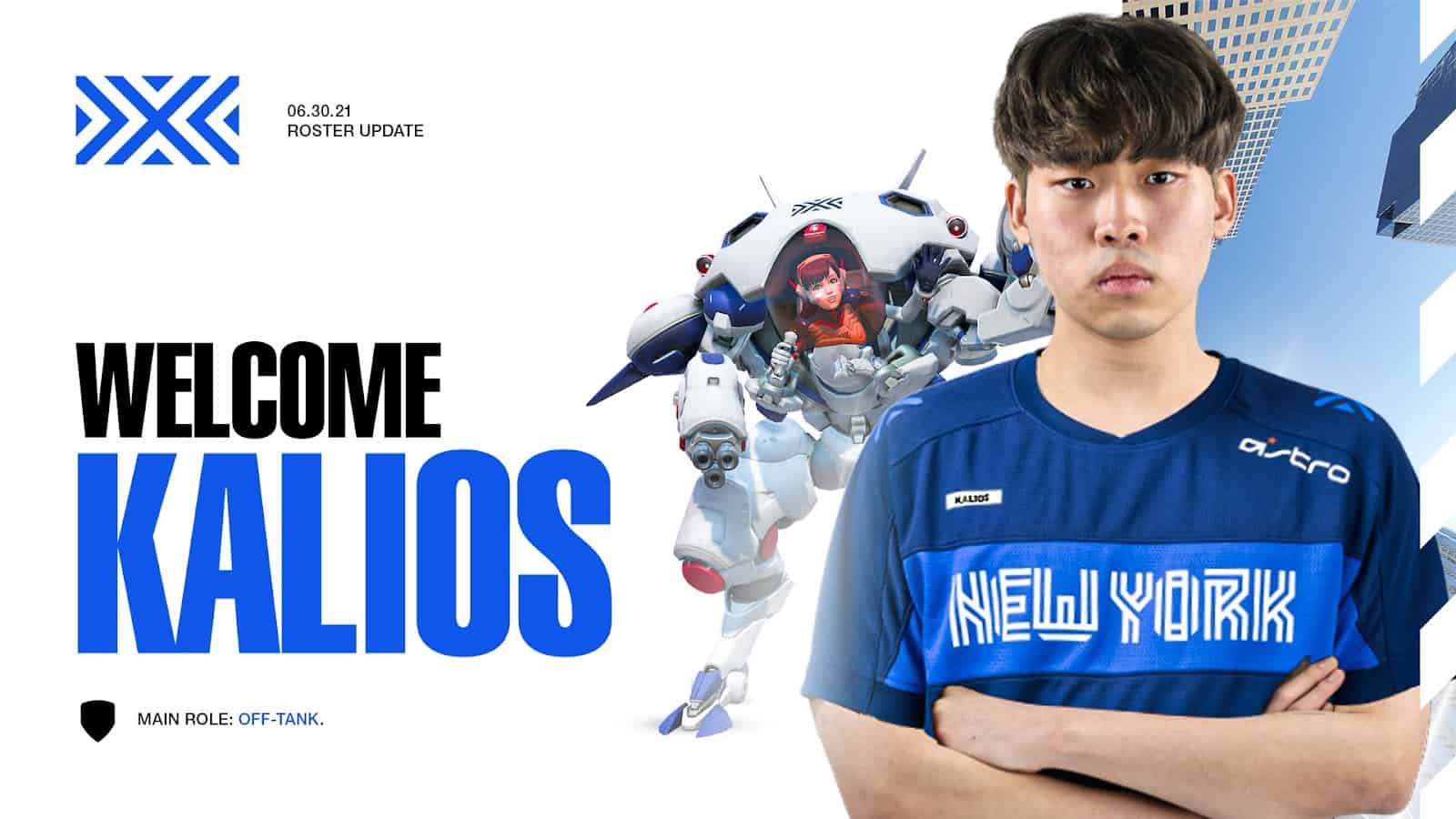Overwatch League: NYXL Signs Kalios