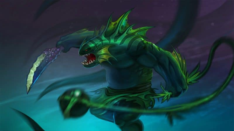 Tidehunter uses Gush to slow his enemies in fights