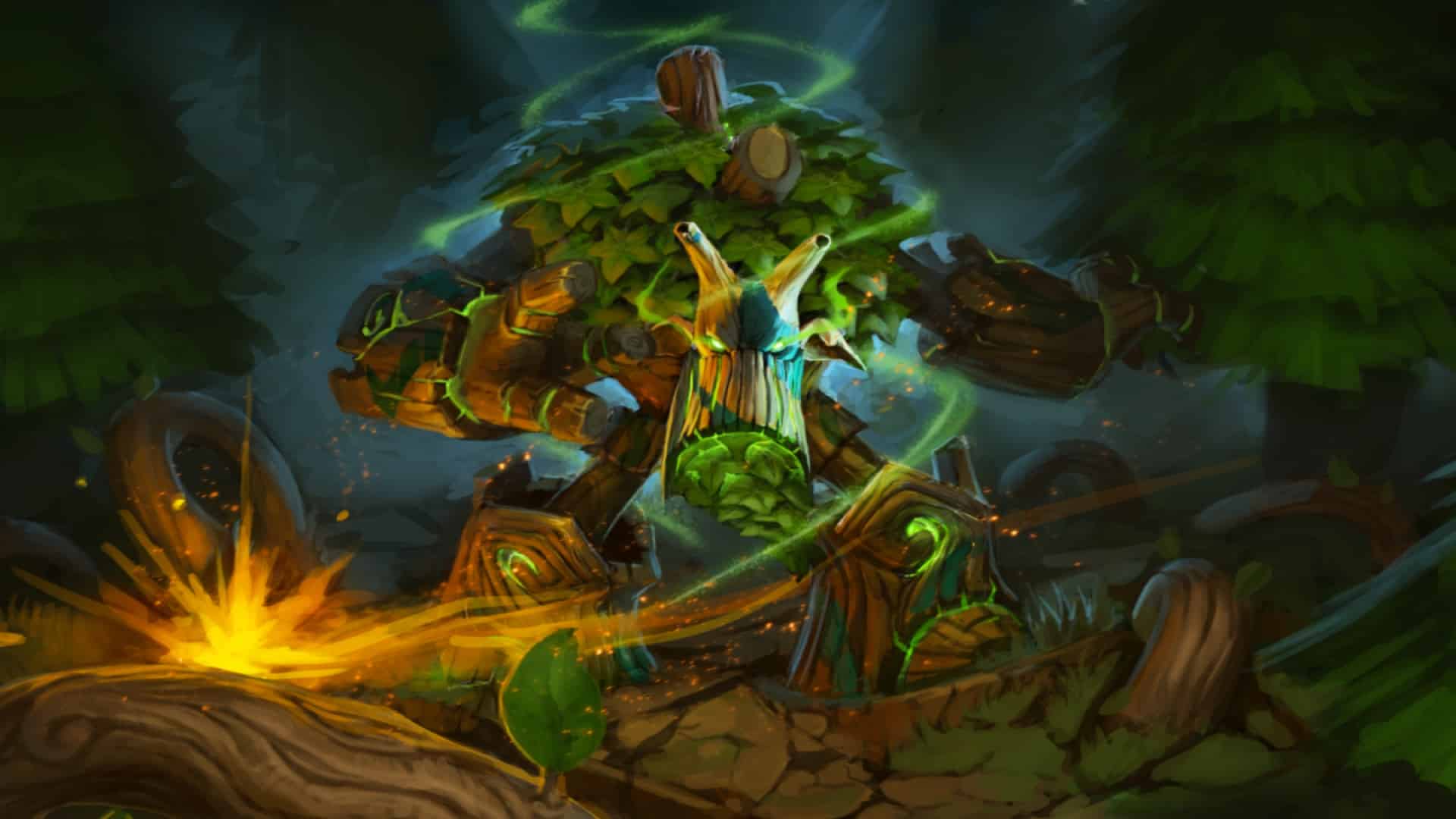 Treant Protector provides bonus health regeneration and armor to Wraith King