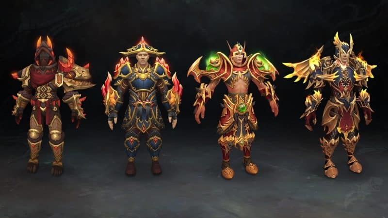 10.1 tier set appearance hunter monk dh evoker