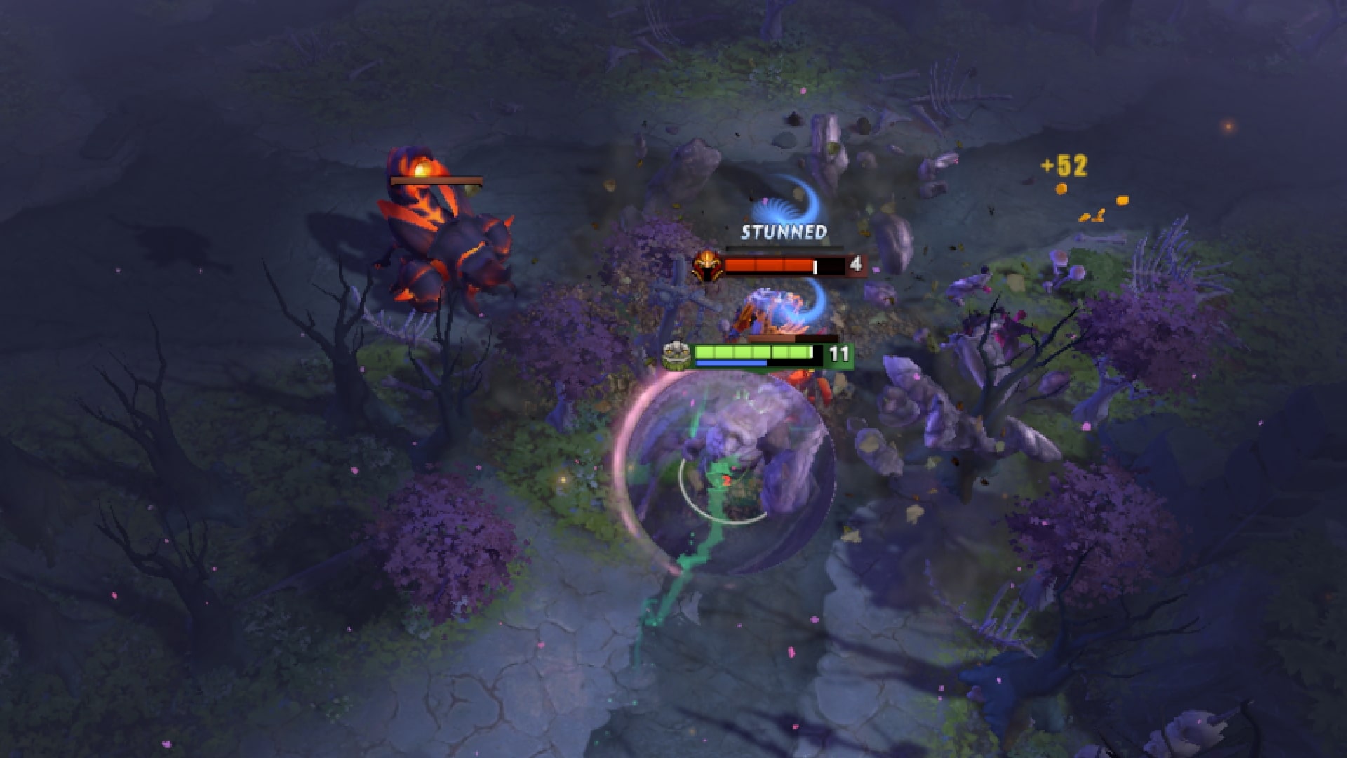 Tiny stuns enemies while protected by a Lotus Orb