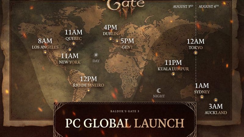 Baldur's Gate 3 Unlock Time
