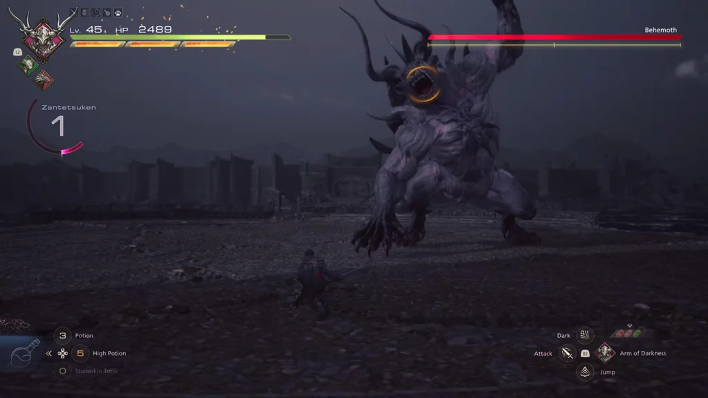 final fantasy 16 behemoth