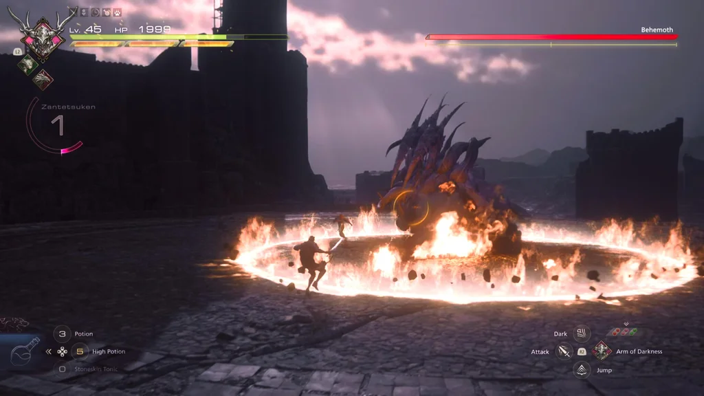 final fantasy 16 behemoth