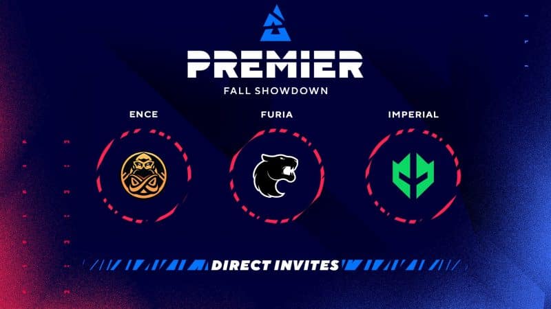 Imperial, FURIA, and ENCE Lock Down BLAST Fall Showdown Invites
