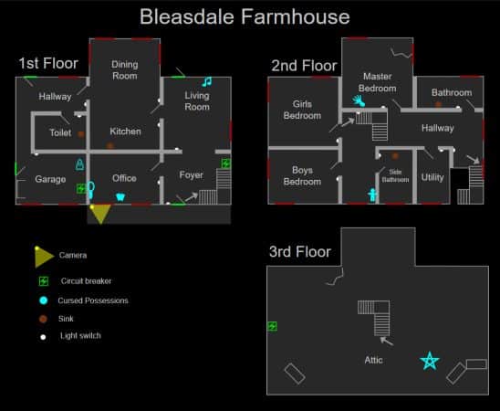 All The Cursed Objects Locations in Phasmophobia Small Maps