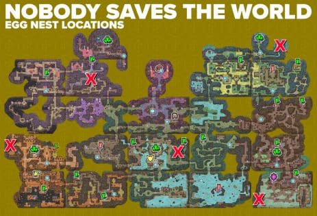 All Nobody Saves the World Nest Locations