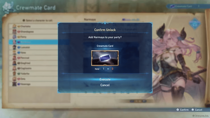 Granblue Fantasy: Relink Crewmate Cards and How to Get Them