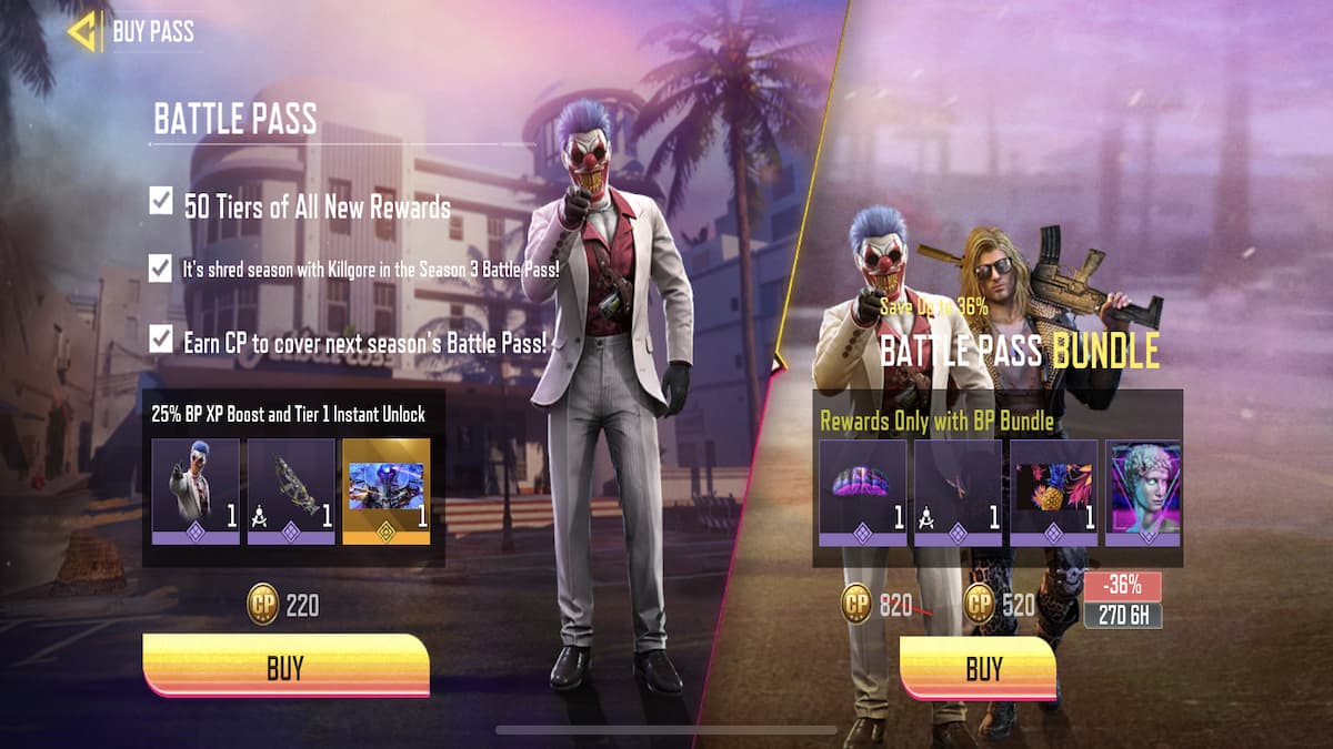 COD Mobile Season 3 Battle Pass Price, Tier Rewards, and More