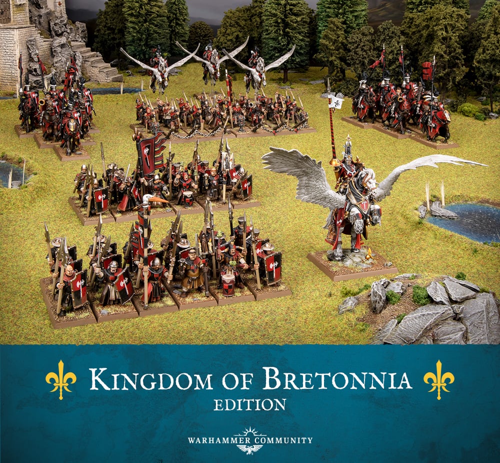ミリタリー Warhammer old world Bretonnia army Kingdom of Bretonnia, Warhammer Old World, Full Army, Pro